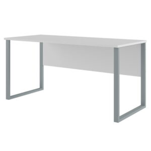 Biurko komputerowe szare blat 160 cm KOBEN