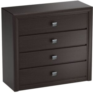 Komoda 4 szuflady czarna wenge 104 KOEN