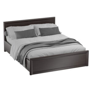 Łóżko ze stelażem czarne wenge 180 cm KOEN