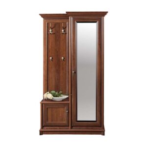 Szafa do przedpokoju lustrem kasztan 120 cm SONATA - prawa
