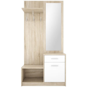 Zestaw do przedpokoju sonoma biały 90 LUCAS