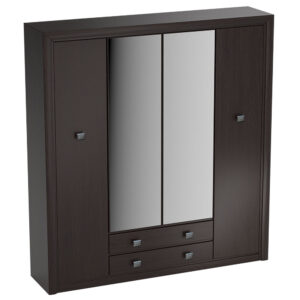 Szafa z lustrem do sypialni czarna 214 KOEN