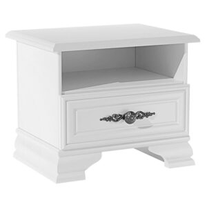 Szafka nocna biała z szufladą 55 cm WERSAL