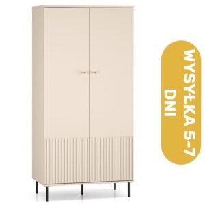 Szafa na ubrania z drążkiem beżowa MDF 92 cm CANADA
