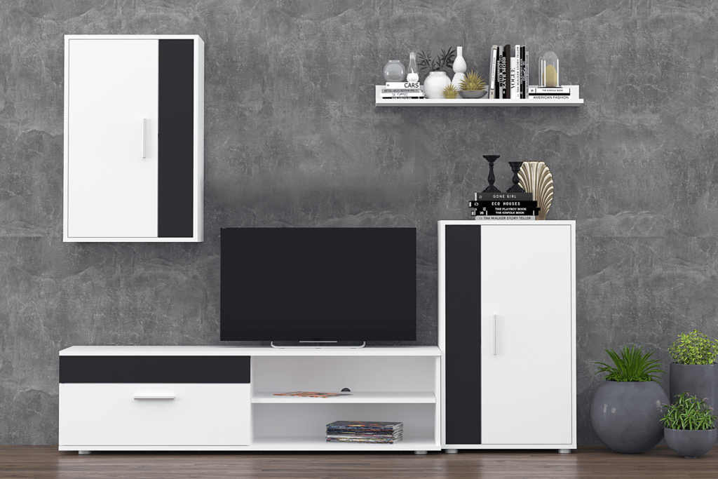 białe meble do salonu