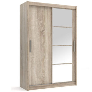 Szafa przesuwna z lustrem dąb sonoma 140 MARIO