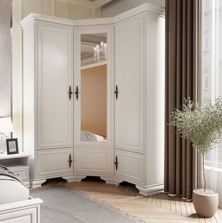 szafa narożna biała