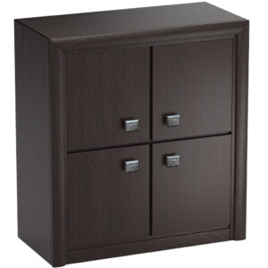 Komoda z drzwiami czarna wenge 104  KOEN - Bestseller