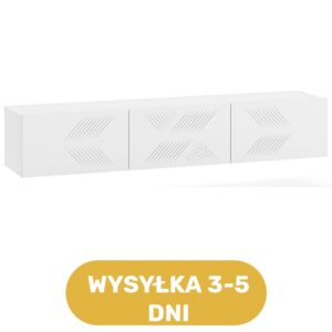 Szafka RTV wisząca biała 170 cm TV 75 cali  ALPINA - bestseller