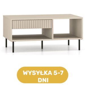 Stolik kawowy beżowy kaszmir MDF 100 cm CANADA