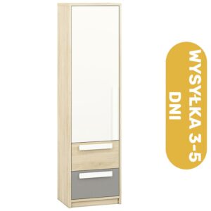 Regał z szufladami buk Fjord 55 cm VAGO