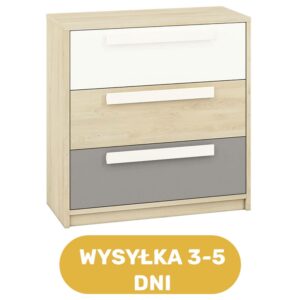 Komoda 3 szuflady buk Fjord 92 cm VAGO