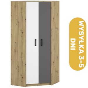 Szafa narożna dąb Artisan 82 cm KENT - bestseller