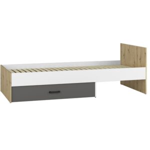 Łóżko z pojemnikiem dąb Artisan 90 cm KENT