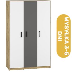 Szafa ubraniowa dąb Artisan 3 kolory 120 cm KENT - bestseller