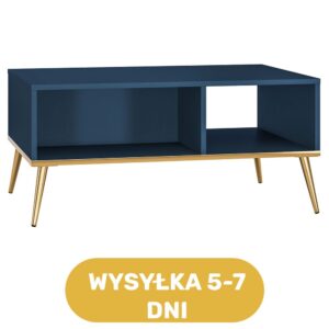 Stolik kawowy kredowy niebieski 50 cm INDYGO