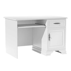 Biurko białe w stylu prowansalskim 117 cm WERSAL