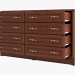 komoda 8 szuflad kasztan