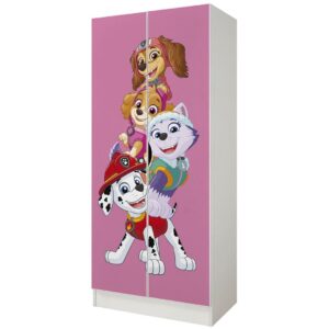 Psi Patrol szafa dla dziecka 70 cm Skye Chase Marshall Rubble 10 nadruk UV