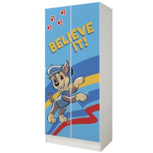 Psi Patrol szafa dla dziecka 70 cm Skye Chase Marshall Rubble 02 nadruk UV