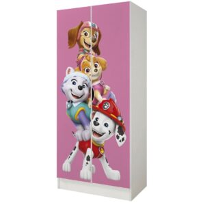 Psi Patrol szafa dla dziecka 70 cm Skye Chase Marshall Rubble 06 nadruk UV