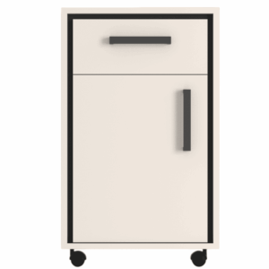 Kontenerek na kółkach kaszmir czerń 44 cm BRENT 3