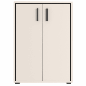 Komoda z drzwiami kaszmir czerń 80 cm BRENT 3