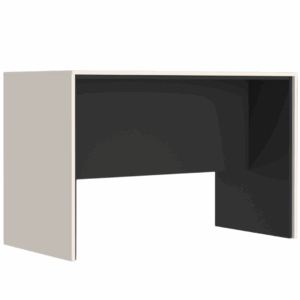 Dostawka do biurka kaszmir czerń 120 cm BRENT 3