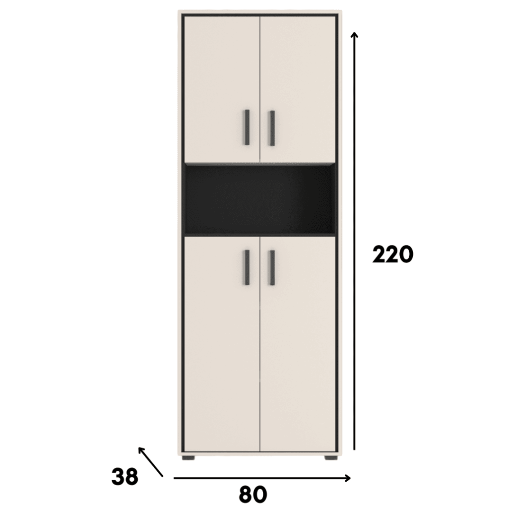 Regał biurowy kaszmir 80 cm