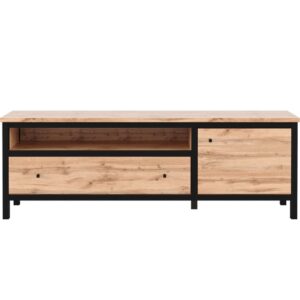 Szafka RTV w stylu LOFT dąb tacho 160 cm TV 70 cali CHOS