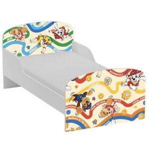 Łóżko dla dziecka z materacem 140x70 Chase Skye Marshall Rubble Psi Patrol