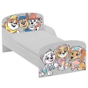 Łóżko dla dziecka z materacem 140x70 Skye Liberty Everest Marshall Rubble Chase Psi Patrol