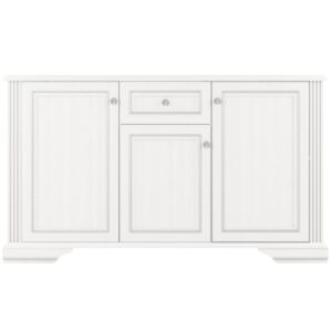 Komoda w stylu klasycznym sosna śnieżna/popiół 161 cm WINDSOR
