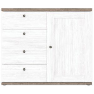 Komoda w stylu skandynawskim sosna kanionowa trufla 103 cm BERGEN