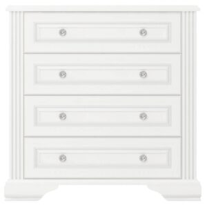 Komoda w stylu klasycznym sosna śnieżna/popiół 94 cm WINDSOR