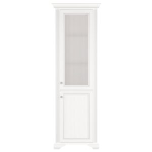 Witryna w stylu klasycznym sosna śnieżna/popiół 76 cm WINDSOR