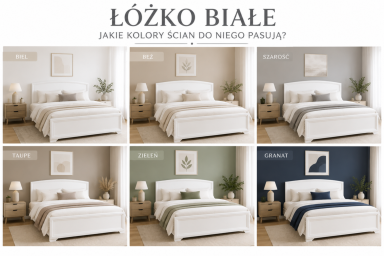 łóżko białe